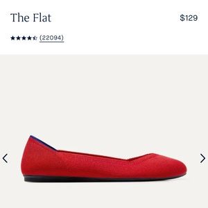 Rothy’s “The Flat” shoe, Size 8 — only worn once!